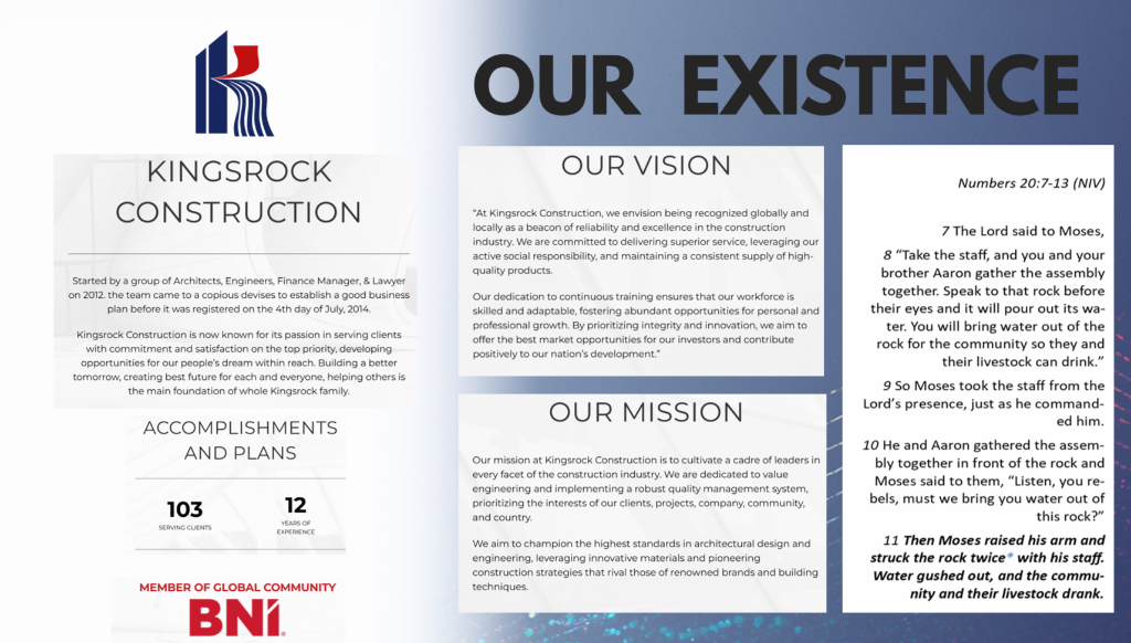 Our Existence - Vision, Mission & Core Values
