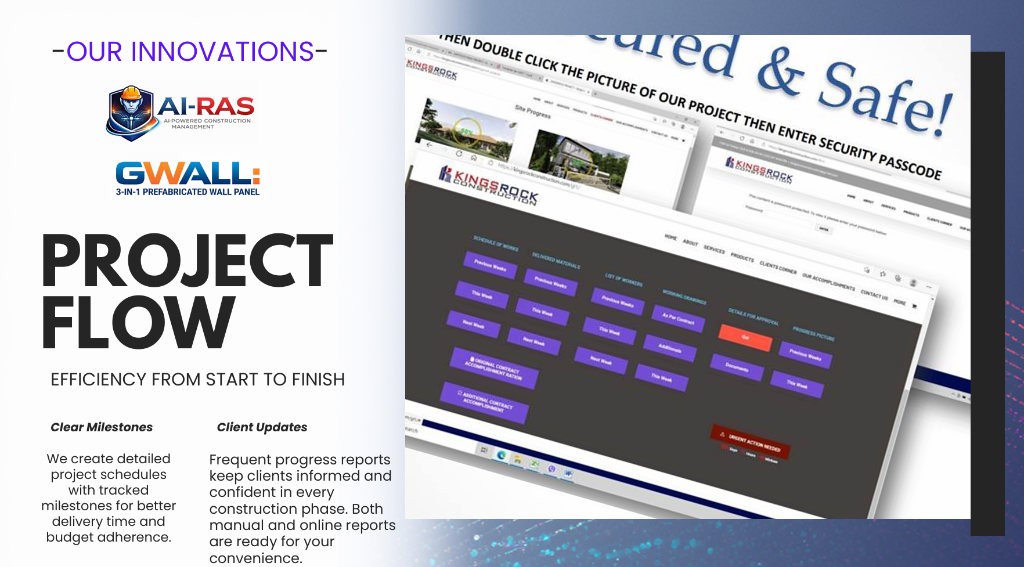 Our Innovations - Project Flow: Efficiency From Start to Finish