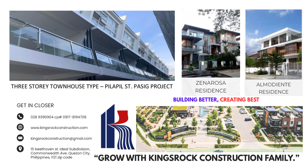 Grow With Kingsrock Construction Family - Completed Projects & Contact Details